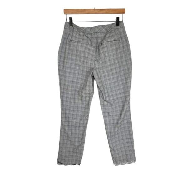 ZARA Basic Houndstooth Lace Trim Pants - Picture 2 of 4